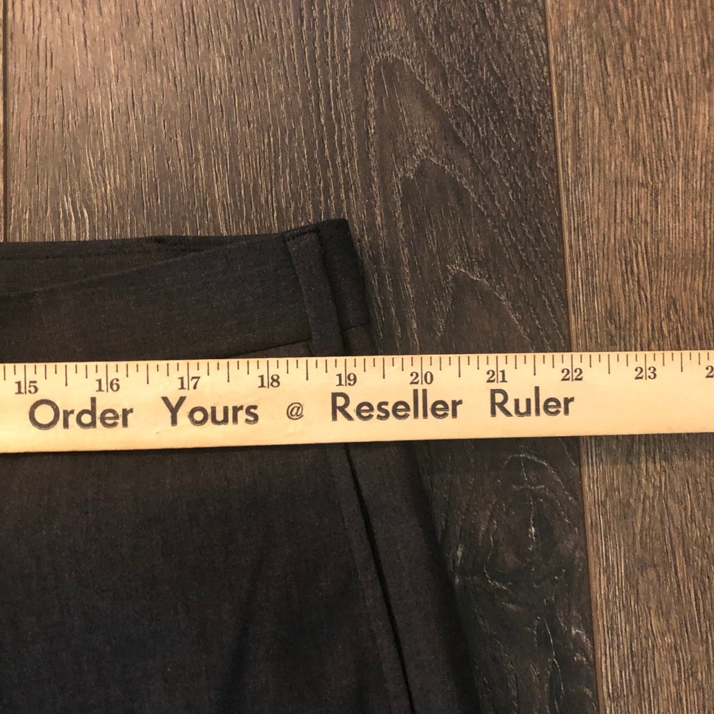 BROOKS BROTHERS Madison Dress Pants 38 x 30 100% Wool Charcoal Flat Front - Picture 6 of 14
